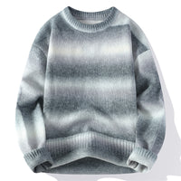 Men's Gradient-Color Loose-fit Knitted Sweater