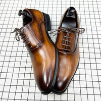 Formal Casual Leather Shoes Korean Fashion Japanese Retro
