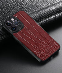 Crocodile-printed Mobile Phone Case With All-inclusive Fine Holes To Prevent Falling