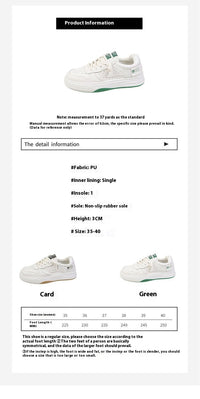 Spring And Autumn Flat Platform White All-matching Casual Sports White Shoes Board Shoes