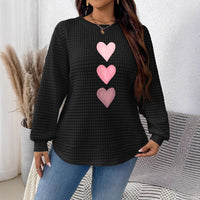 New Arrival Printed Crewneck Long-sleeve Winter Top