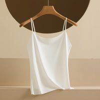 Summer Seamless Ice Silk Camisole Womens Solid Color Casual Inner Layer Top