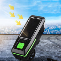 Bicycle Torch Horn USB Solar Headlight