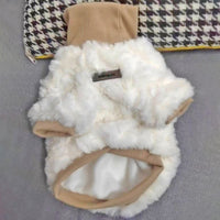 Small And Medium-sized Dogs Thick Warm And Cute Turtleneck Plush Cotton-padded Coat