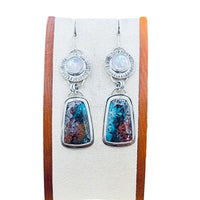 Retro Geometric Enamel Personalized Earrings
