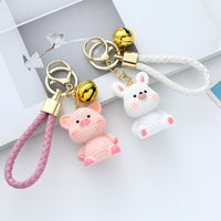 Resin Wool Animal Car Key Ring Cute Pendant