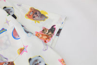 Kitten Full Printed Short-sleeved Shirt For Men