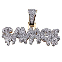 Female Creative Bubble Letter SAVAGE Pendant Necklace