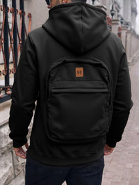 Casual Loose-fitting Hoodie Back Schoolbag Sweater