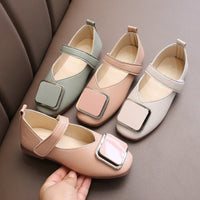 All-match Retro Soft-soled Girls Small Leather Shoes