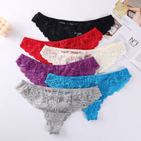 Women's Lace See-through Mesh Jacquard Underwear