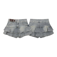 American Retro Girly Simplicity Denim Skirt