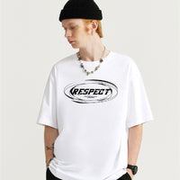 Fashion Men's Cotton Letter Printed T-shirt Top