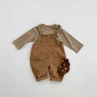 Suspender Pants Men And Women Baby Cartoon Corduroy One-piece Long Climbing