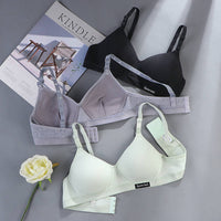 Pure Cotton Girl Comfortable Seamless Underwear Without Steel Ring