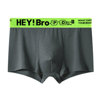 Pure Cotton Simple Contrast Color Men's Boyshorts