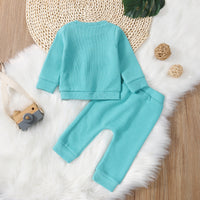 Autumn Rainbow Rope Simple Children's Suit