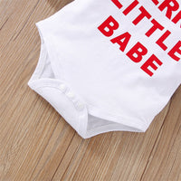 Infant Baby Girl Infant Letter Long-sleeve Suit