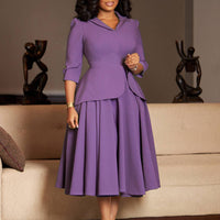 Women's Fashion Solid-Color Maxi Dress