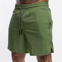 Men's Solid Color Casual Breathable Workout Shorts
