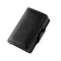 Men's RFID Aluminum Box Card Clamp Automatic Pop-up Double Aluminum Box