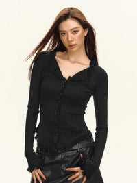 Retro Design Knitted New Top Slim Fit Sweater