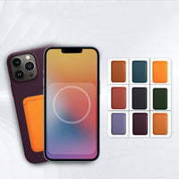Magnetic Attraction Leather Card With Animation Sleeve Phone Case