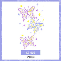 Waterproof And Durable Colorized Butterfly Tattoo Sticker