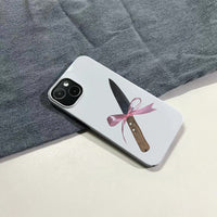 Cute Fruit Knife Phone Case With Magnetic Closure Niche Style