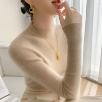 Half Turtleneck Cashmere Slim Top Sweaters Bottoming Shirt