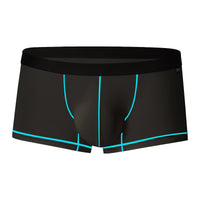 Men's Thin Ice Silk Single Layer U Pouch Boxers Underwear