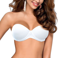 Gathering Bra Women's Silicone Strapless