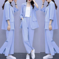 SpringAutumn New Style Professional Long Sleeve Suit Jacket And Pants Two Piece Set