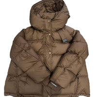 Short Padded Hooded Coat For Women Thick And Warm