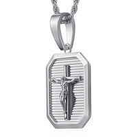 Niche Cross Necklace 18k Gold-plated High-end Cross Pendant Square Design