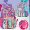 3D Rainbow Butterfly Cute Color Primary School Girls Backpack