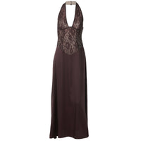 Womens Fashion Hollowed-Out Backless Lace Dress