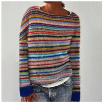 Hot Sale Round Neck Loose And Stylish Long Sleeves Sweater