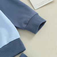Multicolor Hoodie Long Sleeve Korean Style Leisure Suit