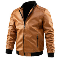 Men's Spring And Autumn Korean Casual Leather Jacket