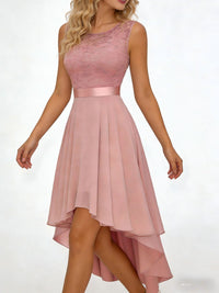 New Front-short Back-long Slim-fit Sleeveless Dress