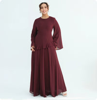 Women's Waist-cinching Double-layer Dress