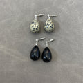 European And American Ins Tianyao Stone Big Diamond Earrings Fashion Simple Daily Personality Ins Style Exquisite High-end Generous Earrings
