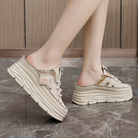Hollow-out Platform Casual Shoes White Shoes Sandals