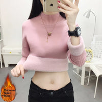 Womens One-Piece Fleece Mock-Neck Sweater