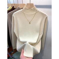 Autumn And Winter Gas Half Turtleneck Outerwear Top