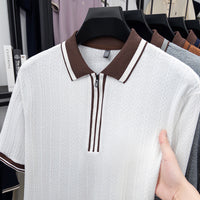 Men's Lapel Collar Short-Sleeve T-Shirt