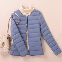 Women's Lightweight Warm Collarless, Short Quilted Vest