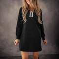 New Womens Long-sleeve Pullover Dress