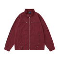 Stand Collar Zipper Jacket Men's Loose Spring And Autumn Sleeve Zipper Workwear